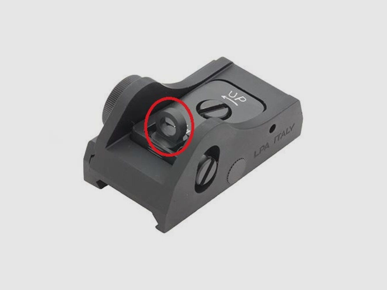 LPA Sight Ghostring 5mm black shotgun