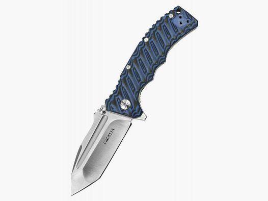 Defcon Proelia Tanto Taschenmesser, satinierte Klinge, blau-schwarzer Griff