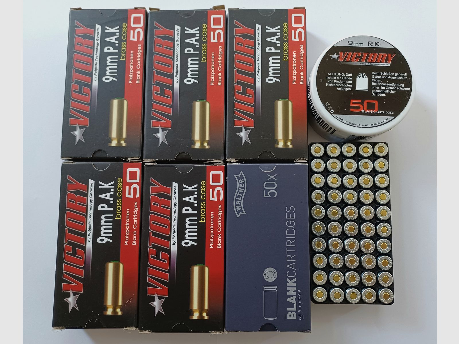 Platzpatronen Rest 9mm P.A.K.