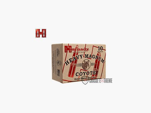 10 Chevrotinen HORNADY Heavy Magnum Kal. 12/76 Bb Nickelplattierte Coyote