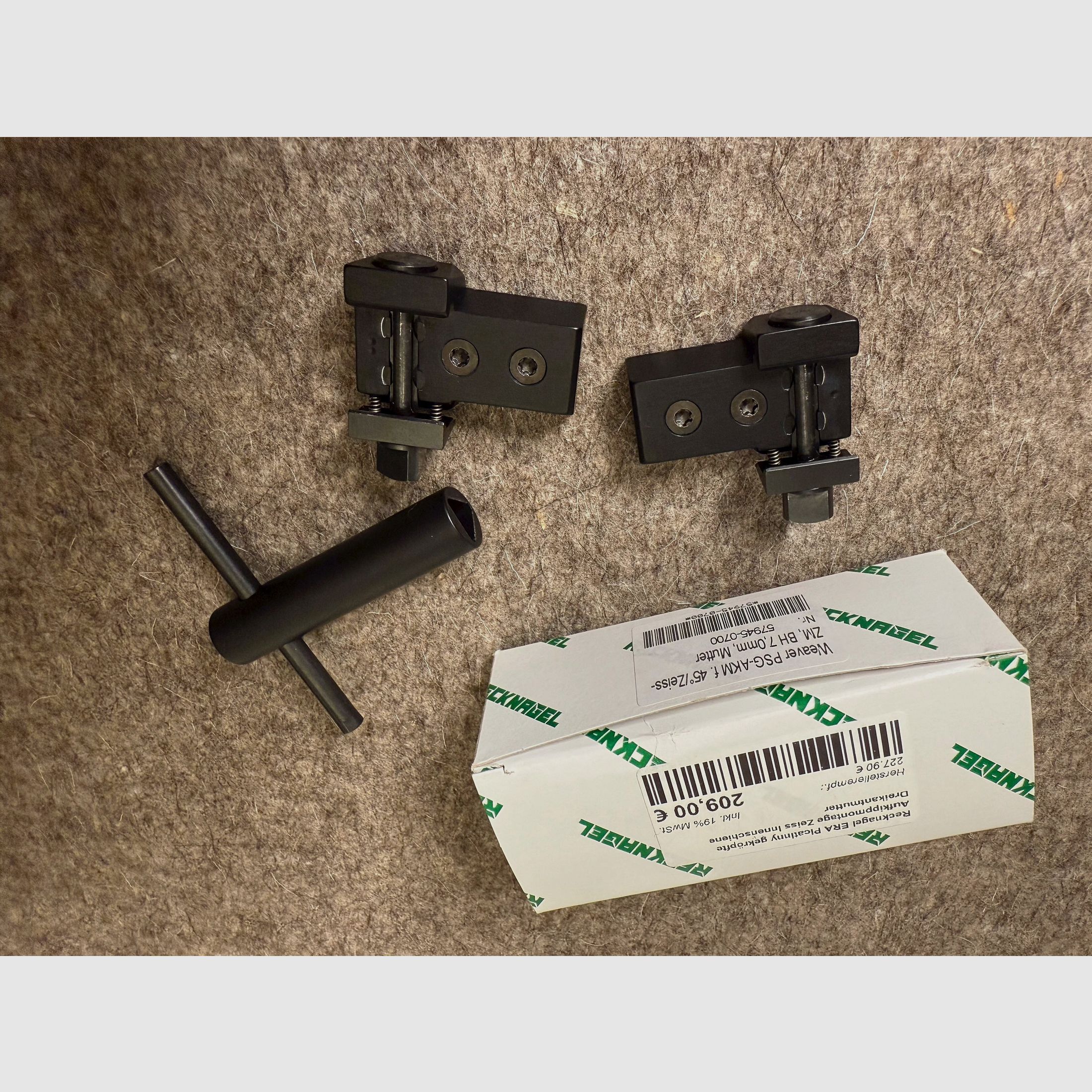 Recknagel ERA Picatinny nachchylona montaż do podnoszenia dla Zeiss Innenschiene