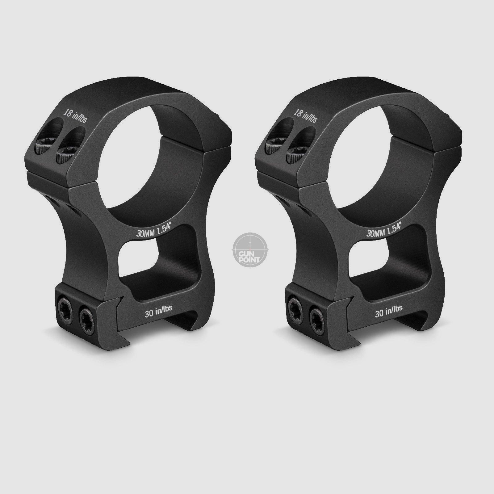 Anelli Extra Alti Vortex Optics Pro Series 30 mm