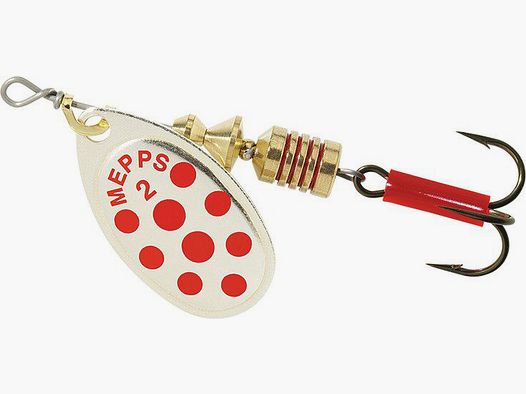 Mepps Aglia NO2 4,5g – Silver/red