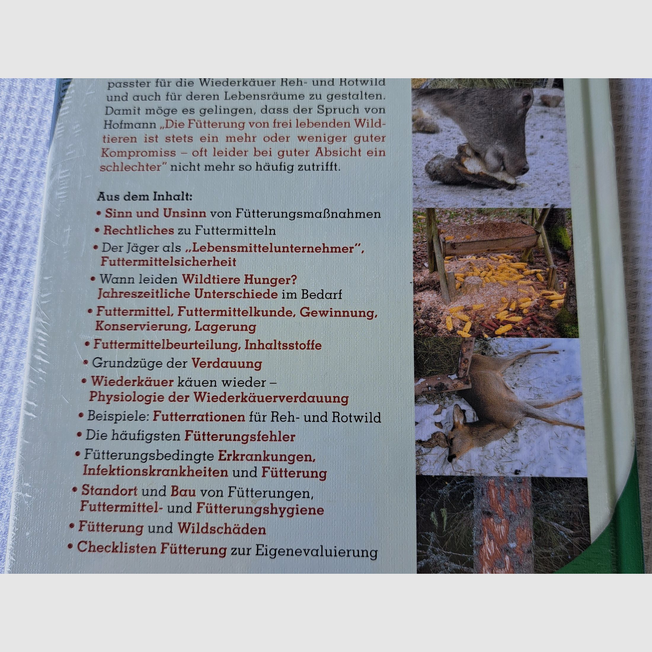 Alimentazione di cervi e selvaggina rossa (con CD) NUOVO!