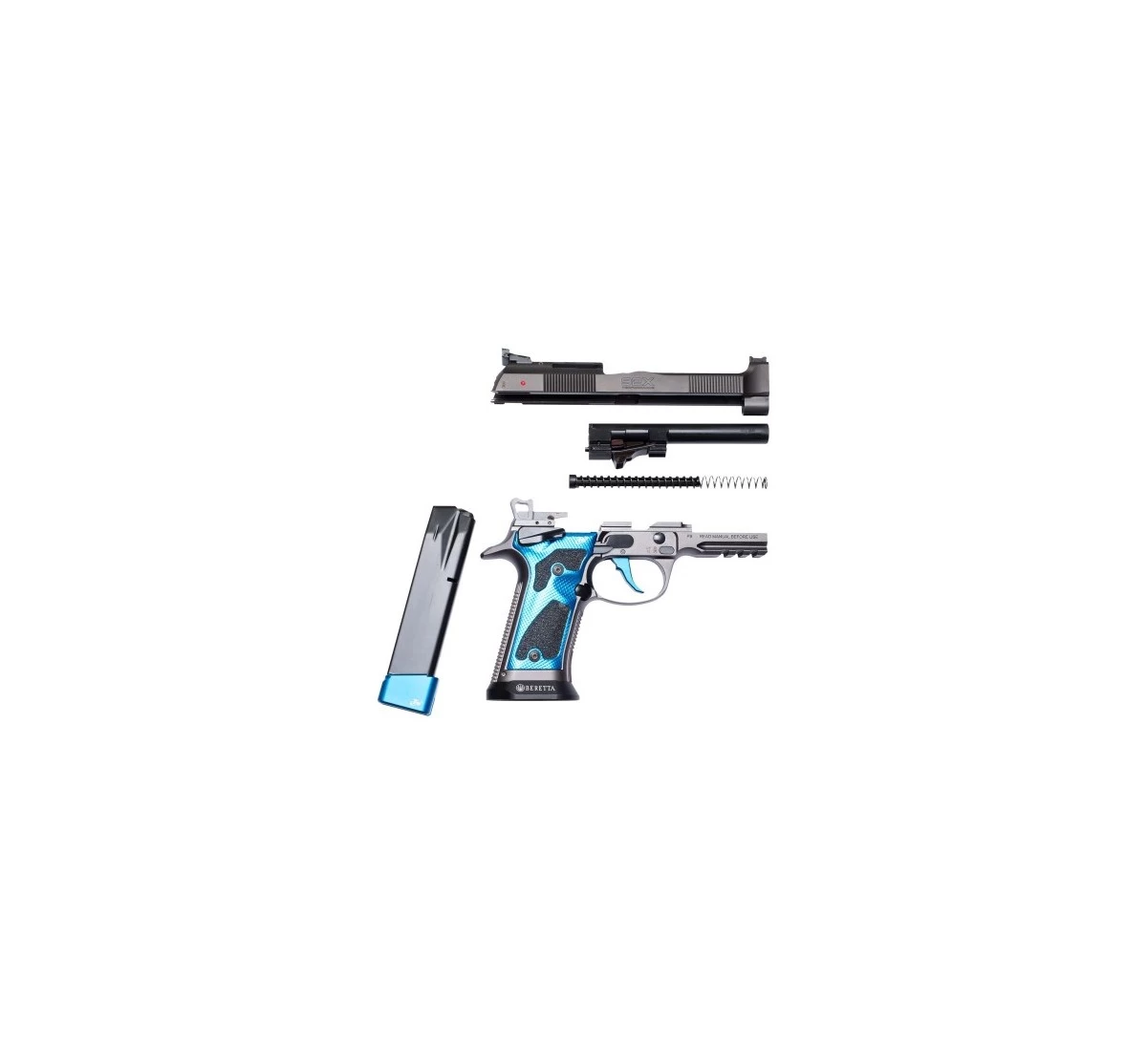Beretta 92X Performance Optic Dark Series Blue Full Optional Selbstladepistole Kal. 9 mm Luger – 20 Schuss, Bild 5 von 5