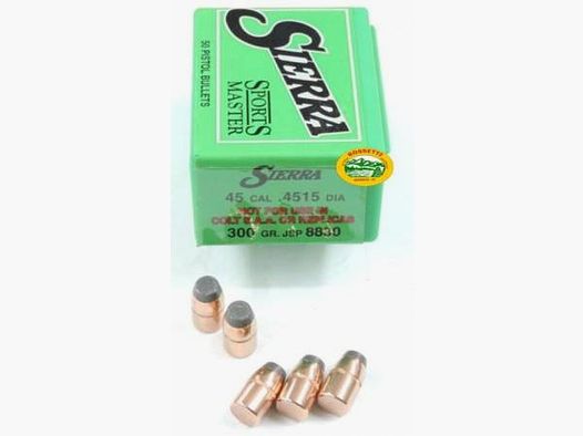 SIERRA Geschosse SPORTSMASTER 45 300gr JSP - 8830