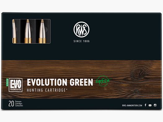 RWS 7x64 EVO Green 8,2g Bleifreie Büchsenpatronen