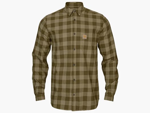 Härkila Scandinavian Long-Sleeve Shirt – Dark Olive Check