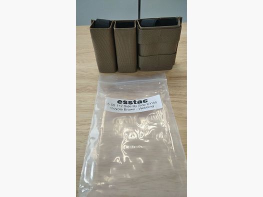 Pouch 1+2 Side By Side KYWI Shorty (5.56 Mag/2x Pistol Mag) Esstac USA