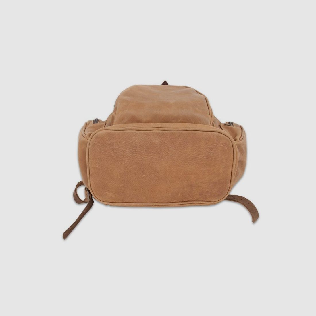 Leder-Rucksack 3 Fächer - schwarz, Bild 8 von 10