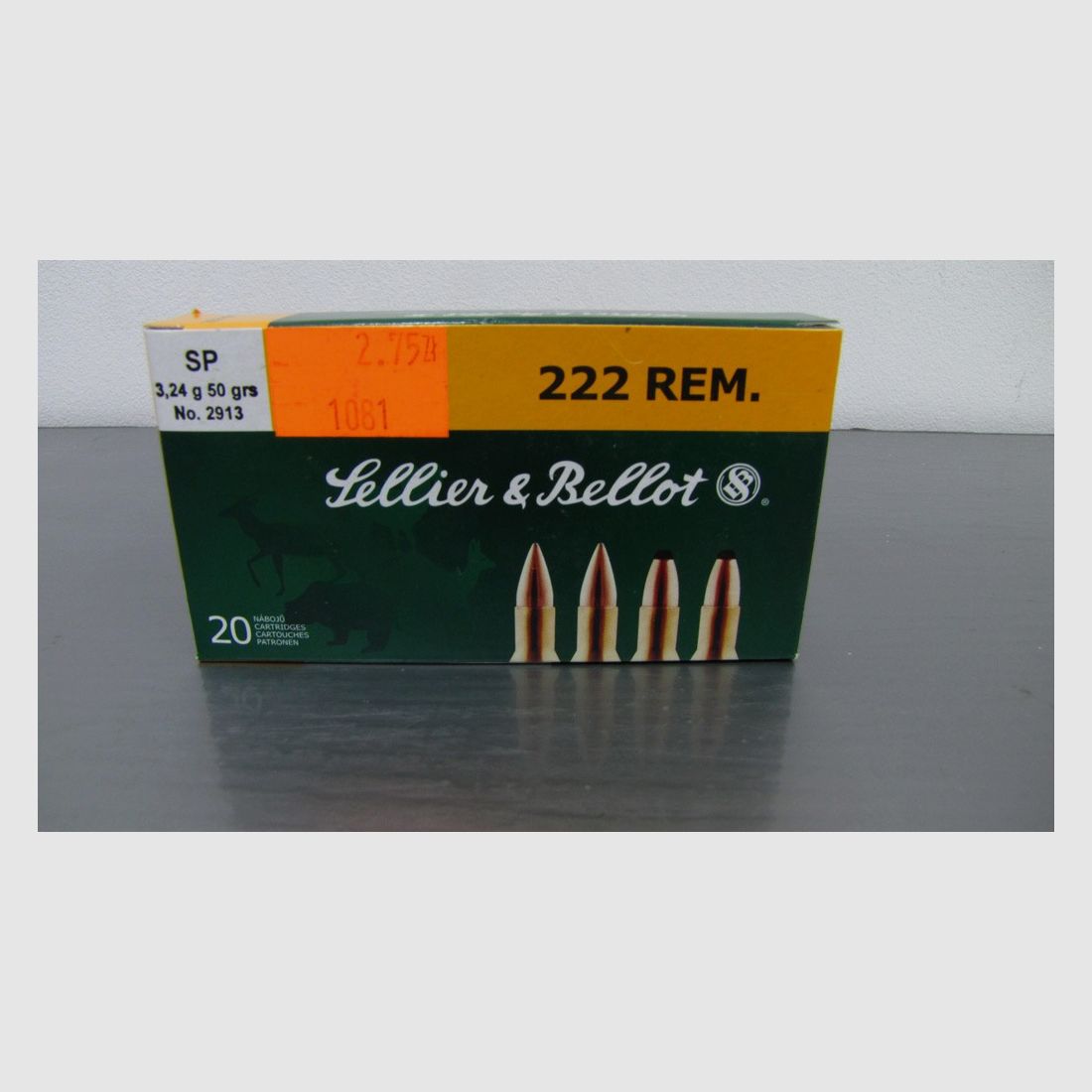 S&B .222 Rem. SP munitie