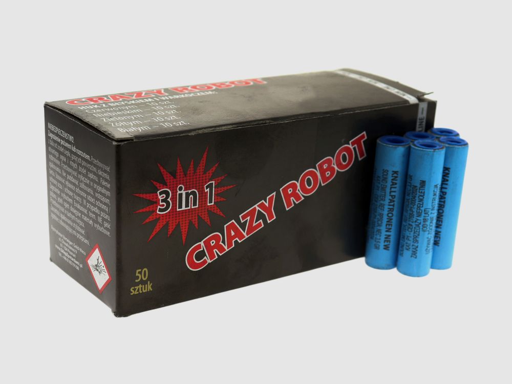 Race pistoletowe hukowe z efektem Crazy Robot op. 50 sztuk