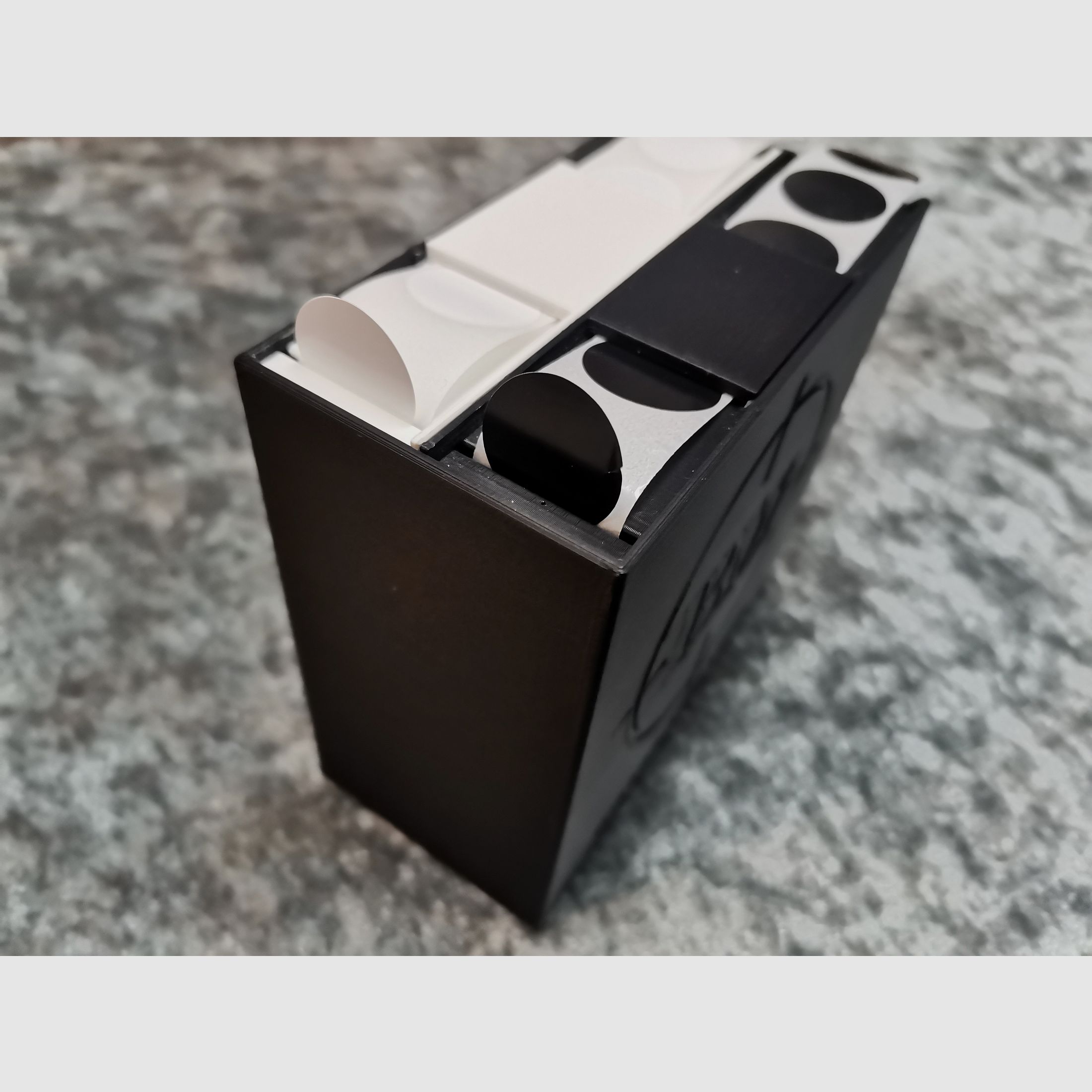 Shooting plaster box including white & black plasters sports shooter 19mm plaster box