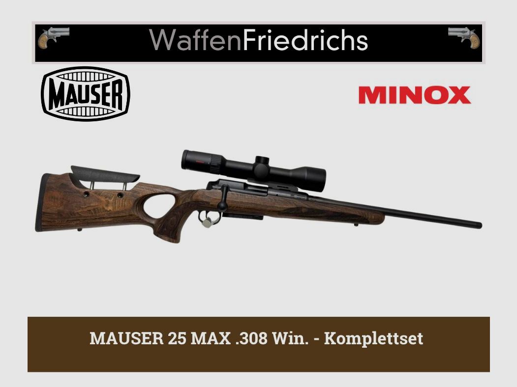 MAUSER 25 MAX Complete Set Minox RS-6 - Waffen Friedrichs