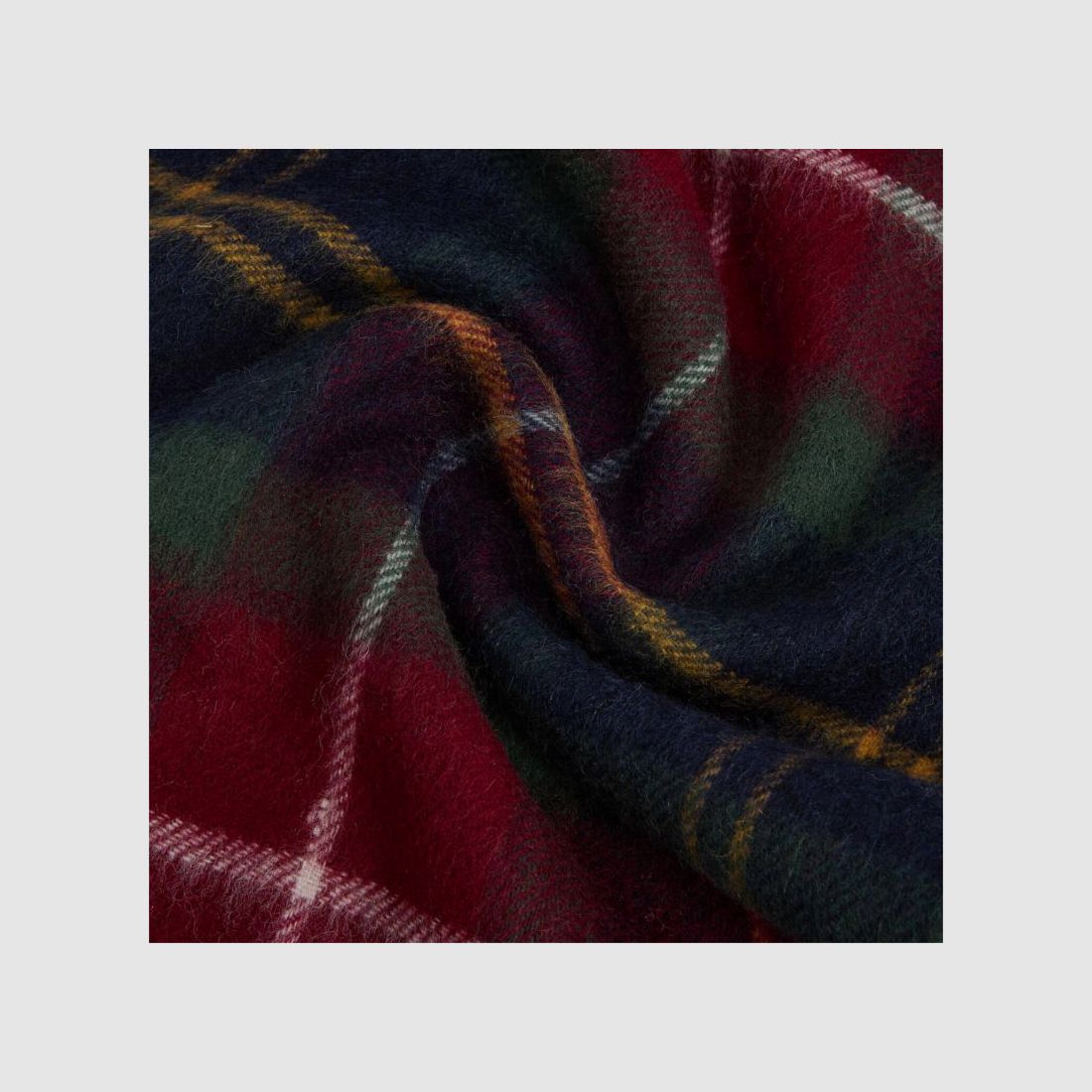 Barbour Schal Cashmere Wool Tartan | winterberry tartan, Bild 10 von 12