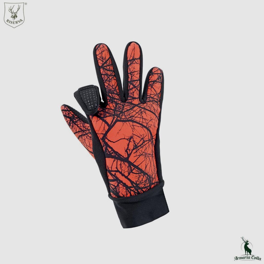 Reservierte Winterhandschuhe Camouflage Orange, Bild 1 von 3