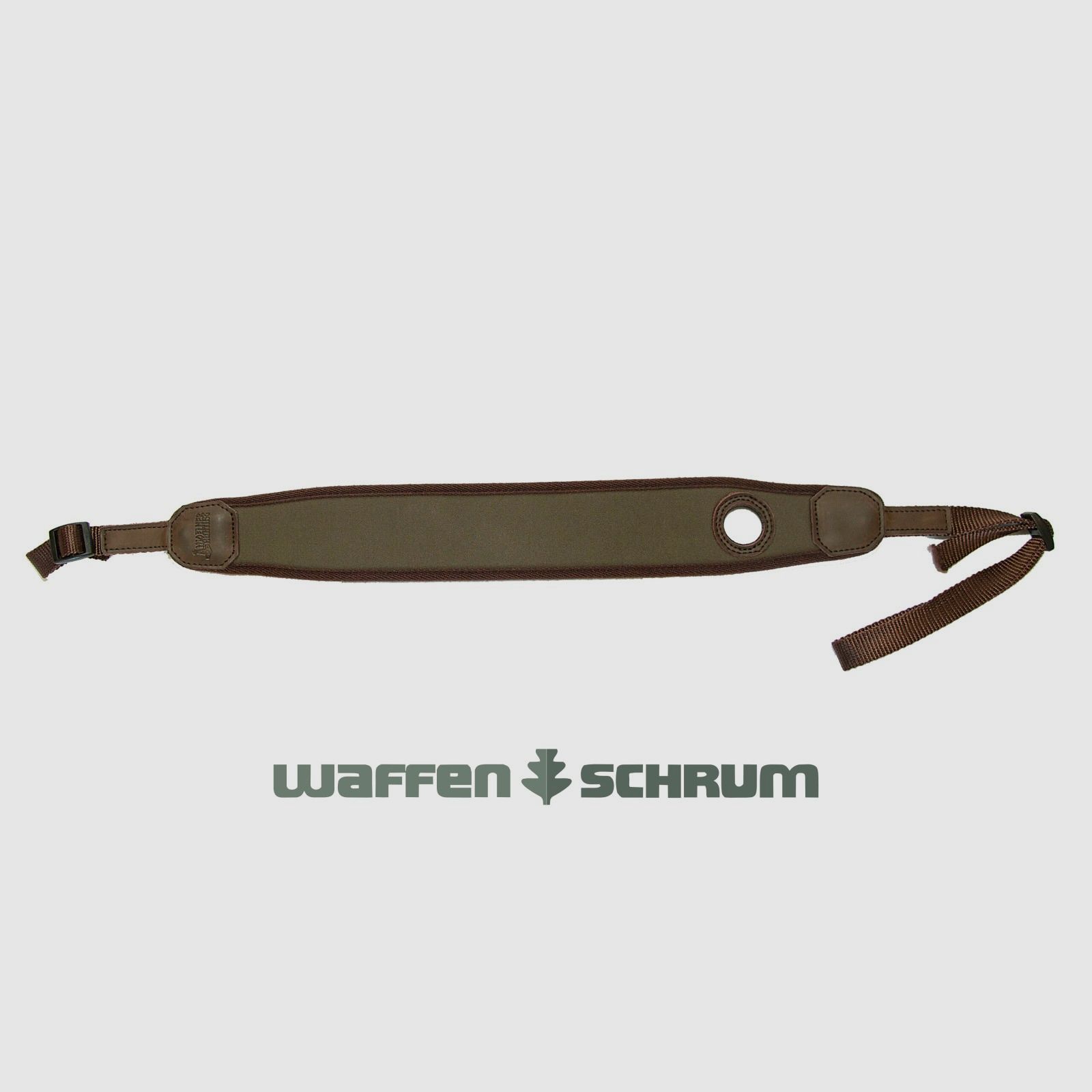 Mjoelner Sangle de Fusil de Chasse Verte avec Trou pour le Pouce