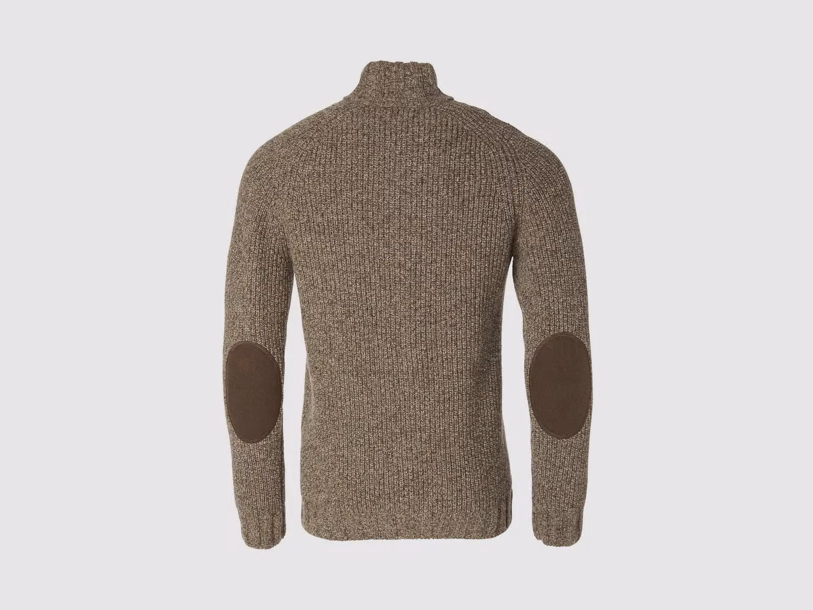 Chevalier Groby Half Zip Wool Pullover Men, saddle brown, image 2 of 3