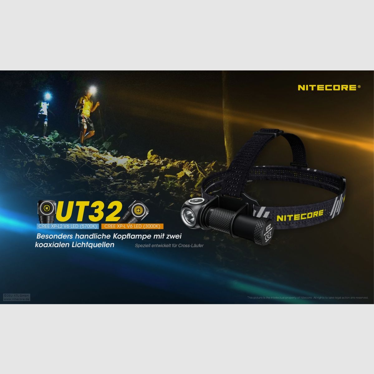 Nitecore UT32 Headlamp UT32 Dual Output