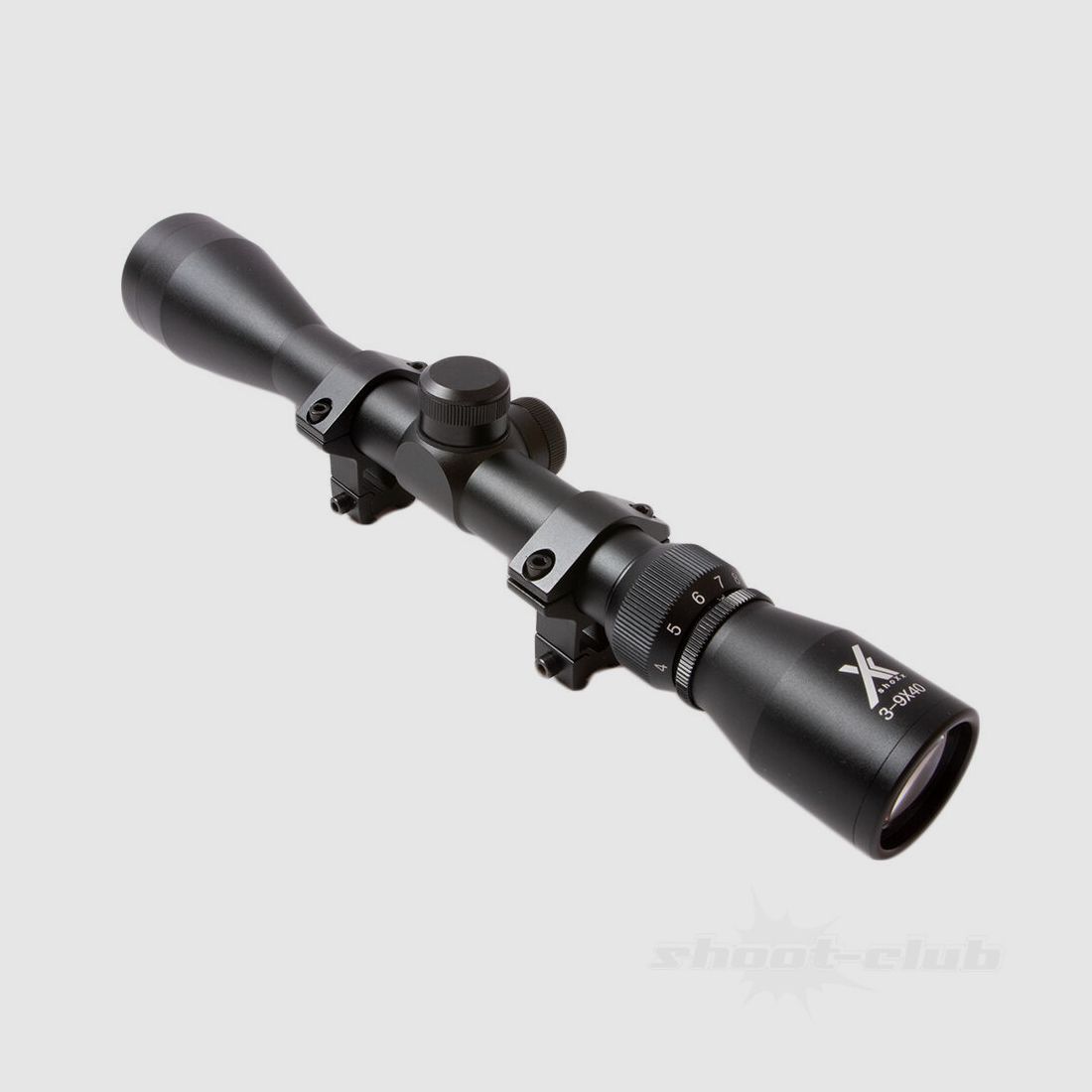 shoXx	 Zielfernrohr LG-Target Serie 3-9x40 +2 Montageringe