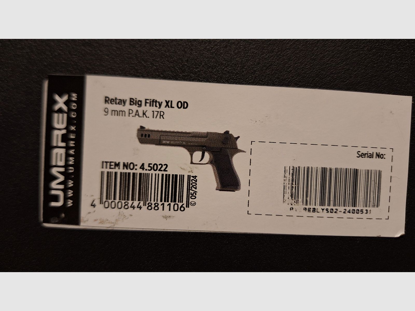 Retay Big Fifty XL Oliv Schreckschusspistole 9mm P.A.K. NEU!