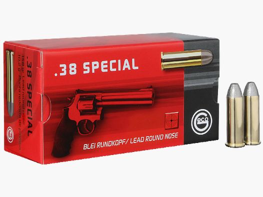 GECO Revolverpatrone .38 Special Blei-Rundkopf