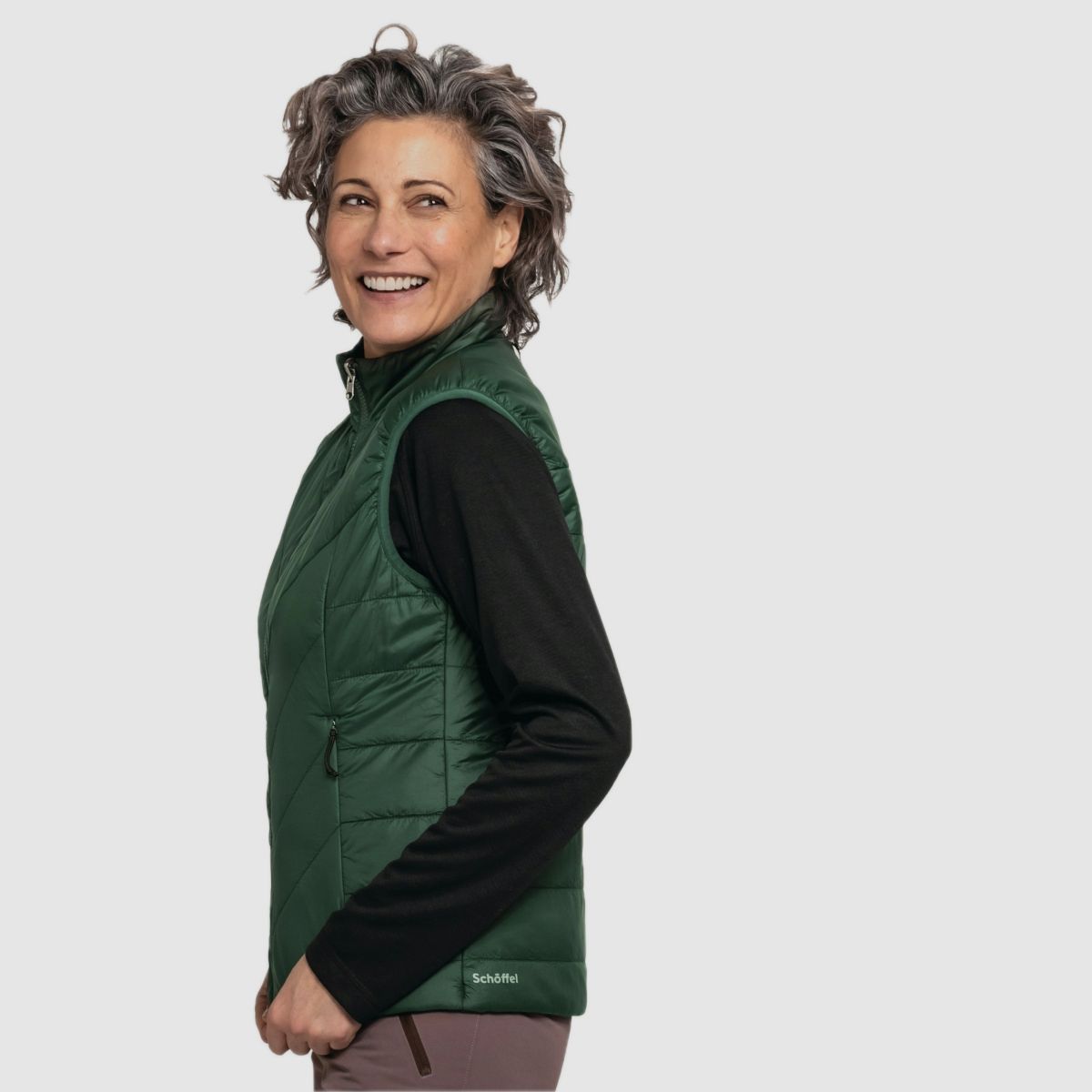 SCHÖFFEL Hiking Ins Vest Style Yew WMS Zielony