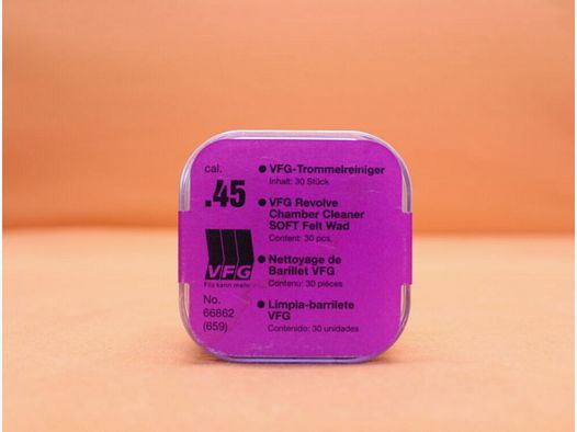 VFG. VFG pulitore a tamburo .45 (66862) 30 pz. feltro speciale assorbente