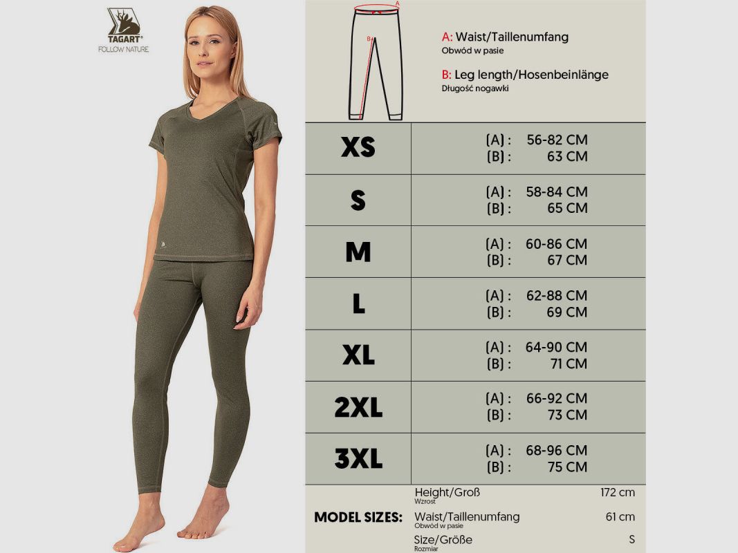 Leginsy damskie California Tagart Olive, zdjęcie 2 z 4
