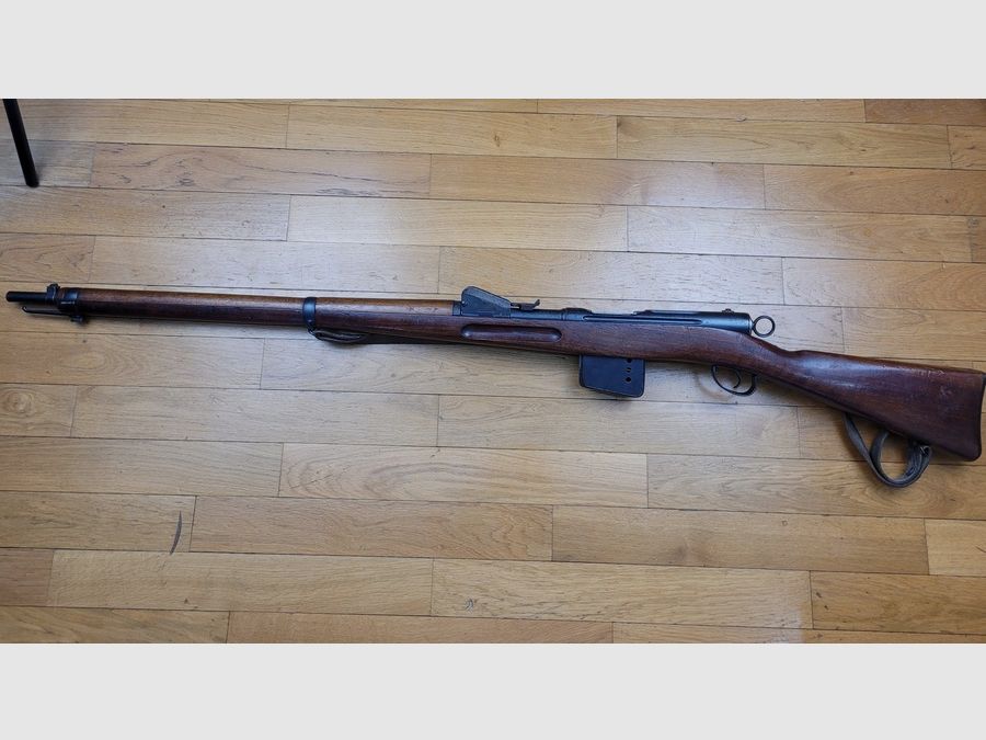 Exzellentes Fusil Rubin-Schmidt mod. 1889 – 7,5×55 – erstes Schweizer Geradezuggewehr – neuer Lauf – einheitliche Seriennummer – einwandfreie Mechanik – 12 Schuss – privatisiert 1925 – exzellenter Zustand, Bild 1 von 30