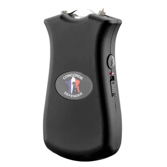Rechargeable Stun Gun Flashlight Concorde Defender 900,000 Volts