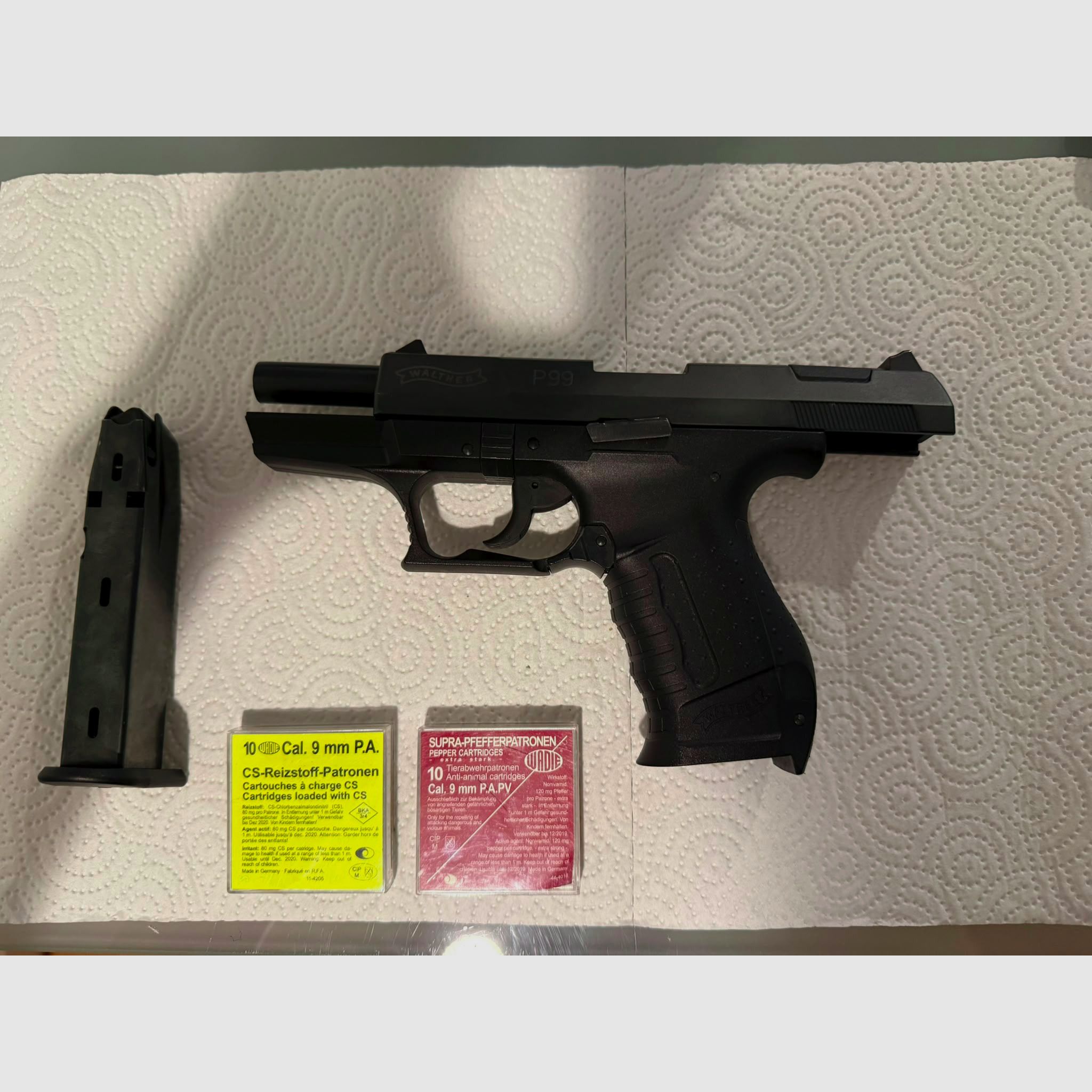 Walther P99  9mm P.A.K (arme de tir de détresse)