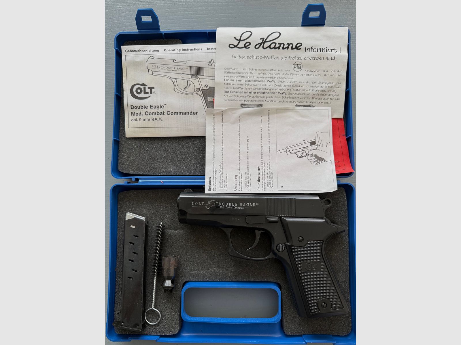 Colt Double Eagle Umarex Cal. 9mm P.A.K.  Brueniert