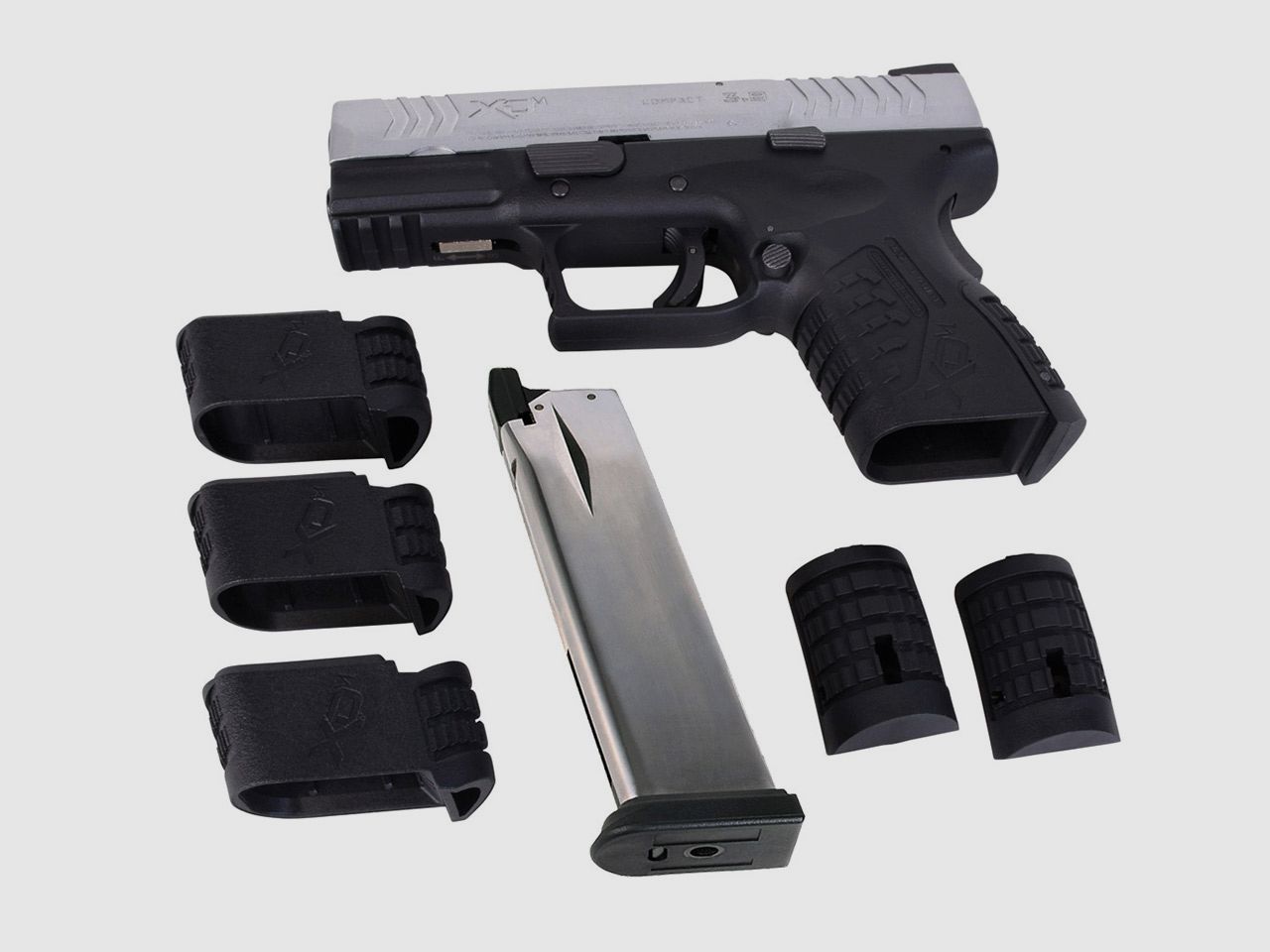 CO2 Pistole Springfield XDM 3.8 Zoll Compact Blowback bicolor Kaliber 4,5 mm BB (P18)