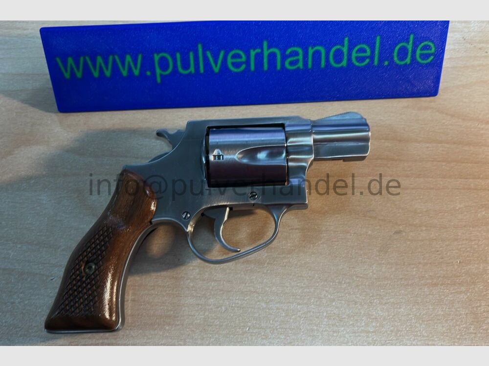 SIA Inc. USA Police Security Special .38Special, Stainless steel. Holzgriffschalen TOP