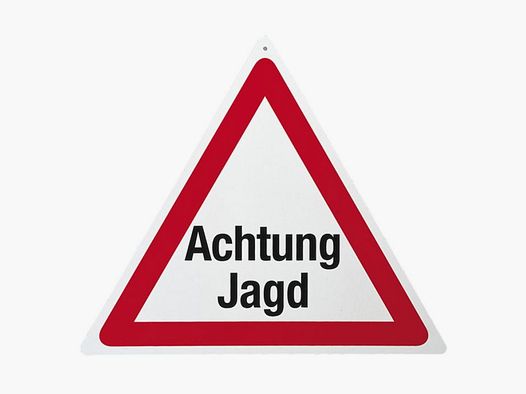 Warnschild "Achtung Jagd"