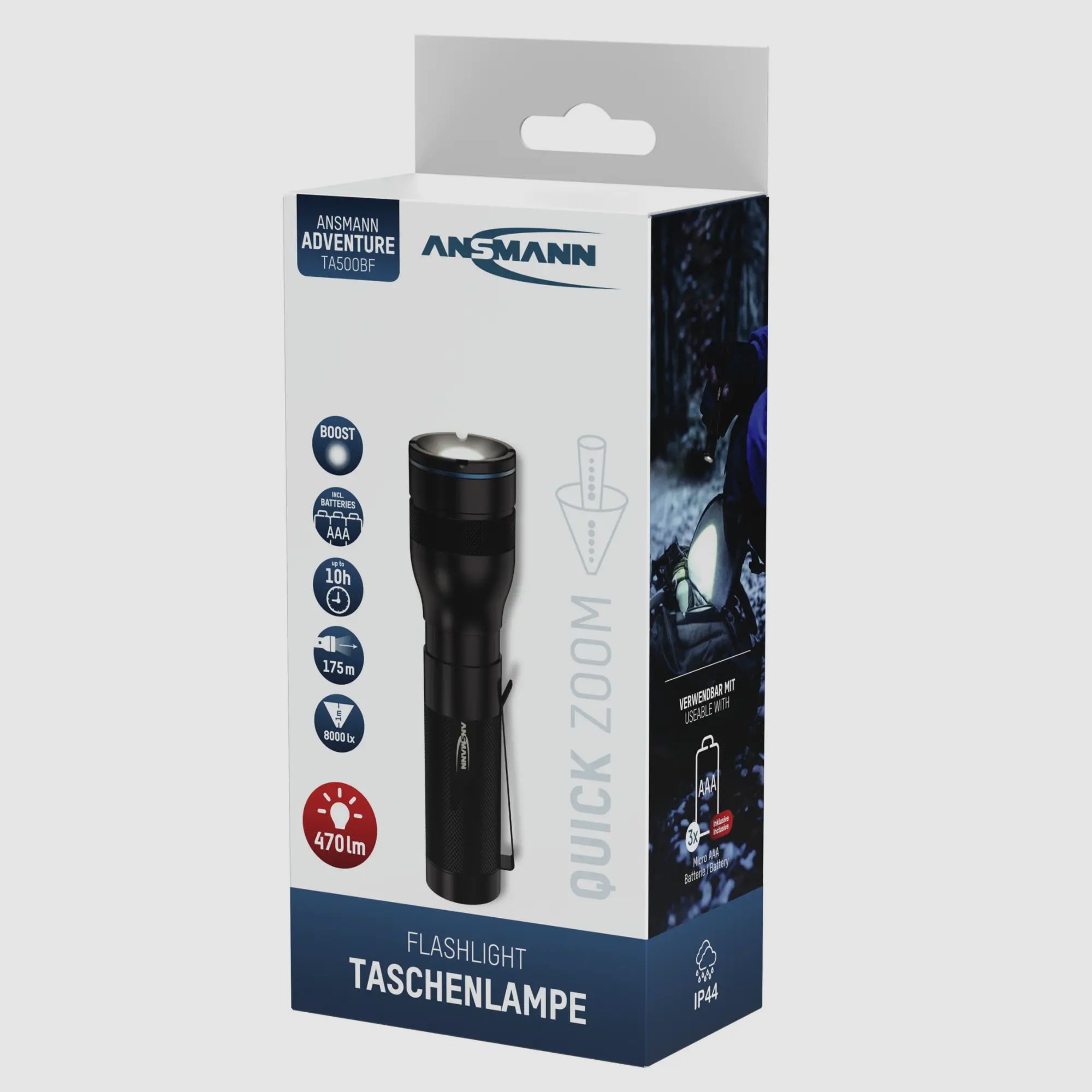 Ansmann zaklamp TA500BF