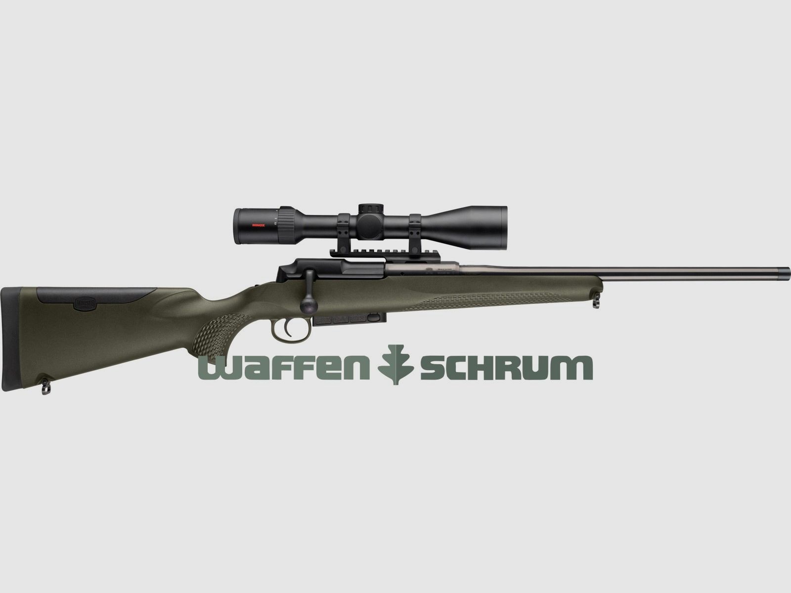 Mauser M25 Extreme Green Complete Package / Mauser 25 Extreme Green Set including Scope with Detachable Mount, Optional Silencer