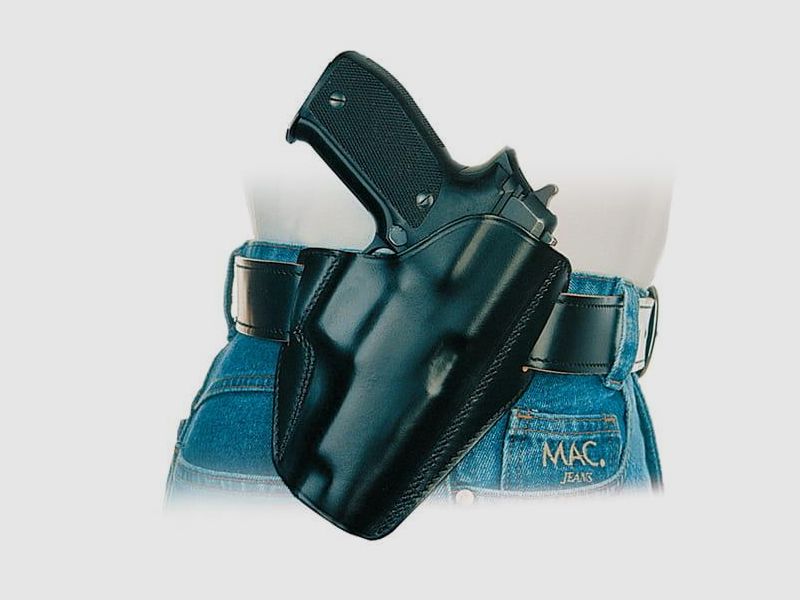 SICKINGER Holster (Leder) f. Glock 17/22/31/37 Links LINKS62414-FBI Lightning black