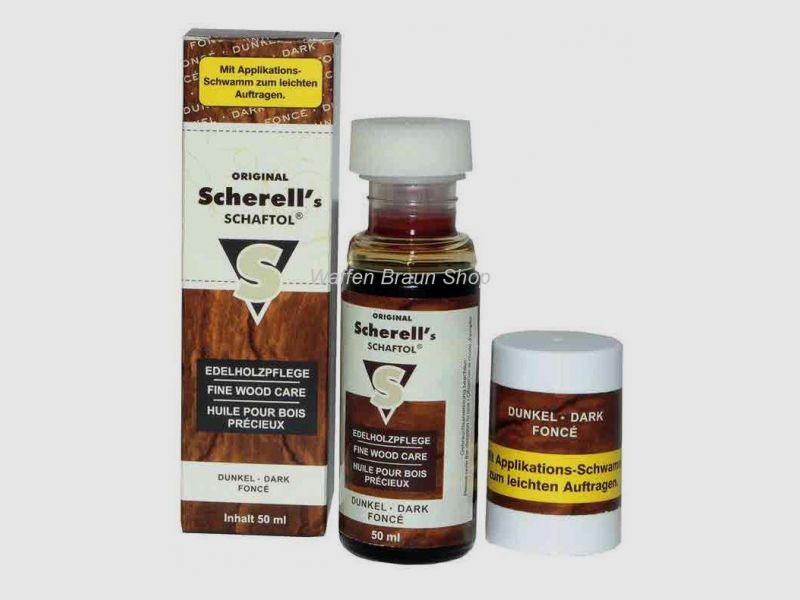 Original Scherell´s SCHAFTOL 50ml dunkel