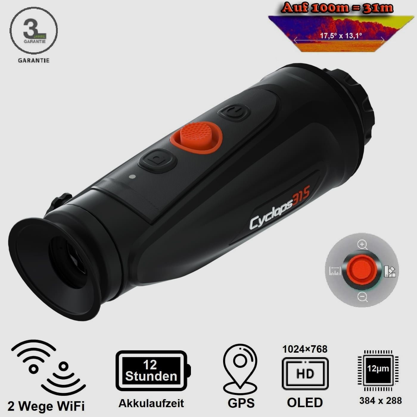 ThermTec Cyclops 315 V2 Modell 2022 Wärmebildkamera