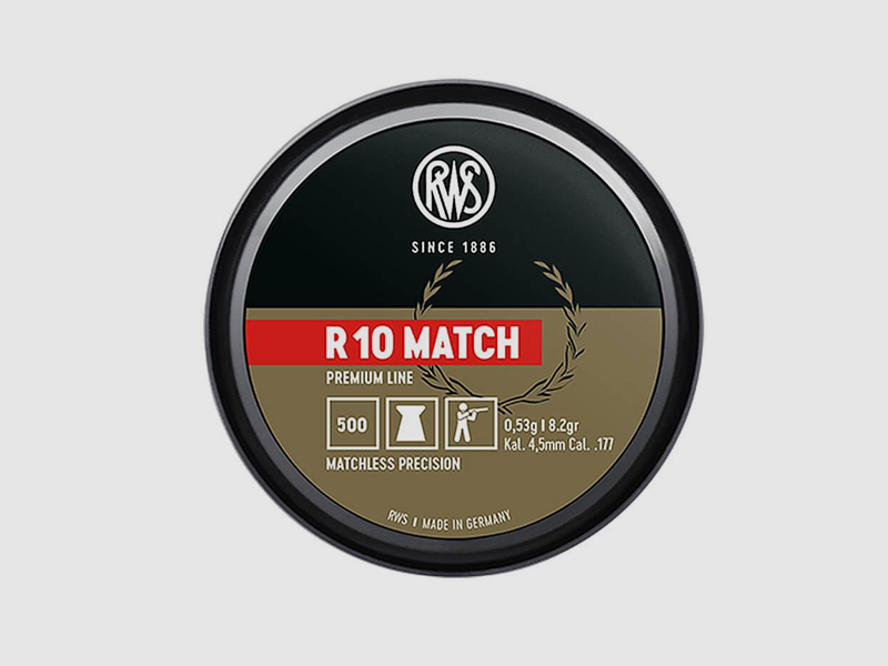R10 Match | 4,5 mm | 8,2 gr | 500 Stk. | RWS, Bild 1 von 2
