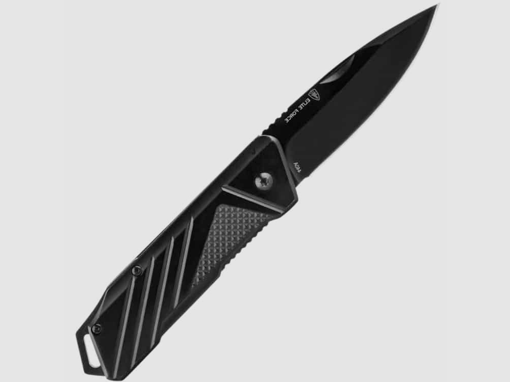 Couteau pliant Umarex Elite Force EF162 en acier inoxydable / couteau de poche (noir)