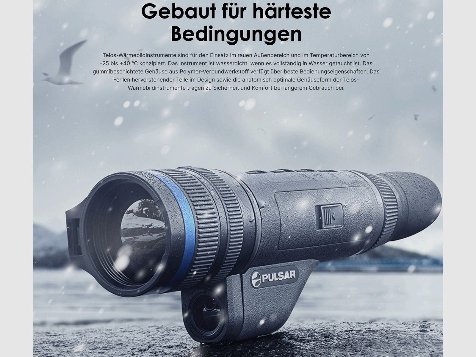 Pulsar Telos XQ35 Wärmebildhandgerät 384x288 pix. @ 17 µm NETD <25 mK