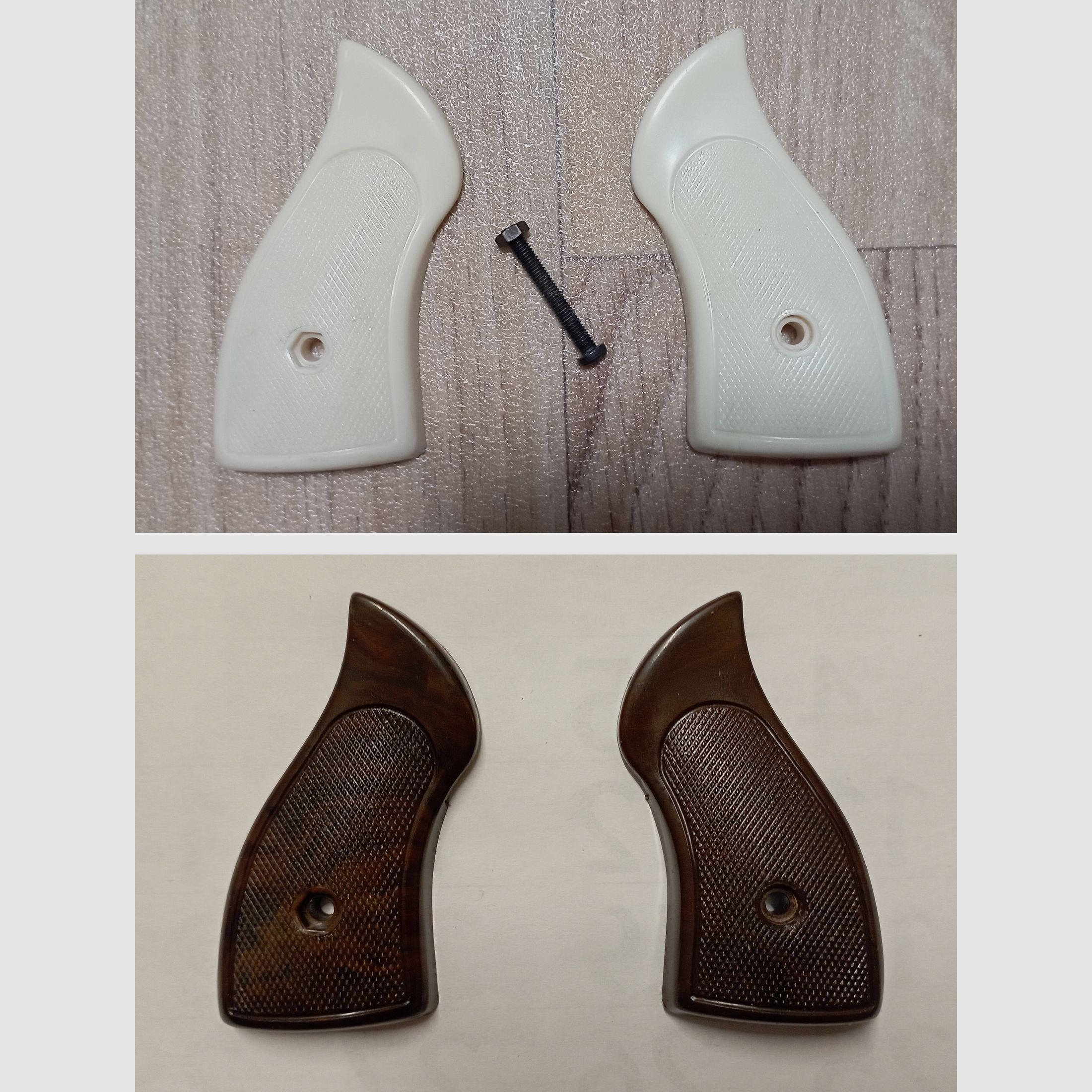 2 paires de plaquettes de poignée pour Mondial Mod. 99X Start Gun Cal. .22