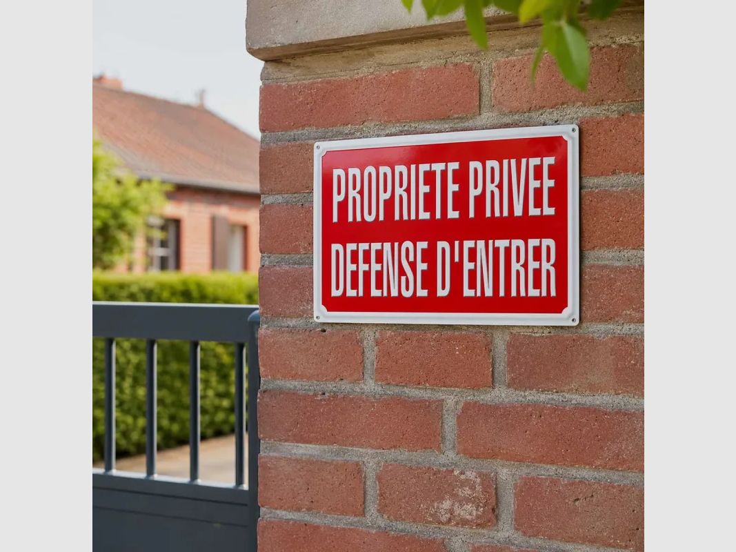 Panneau Propriété privée accès interdit Akilux 35 × 25 cm, image 3 sur 10
