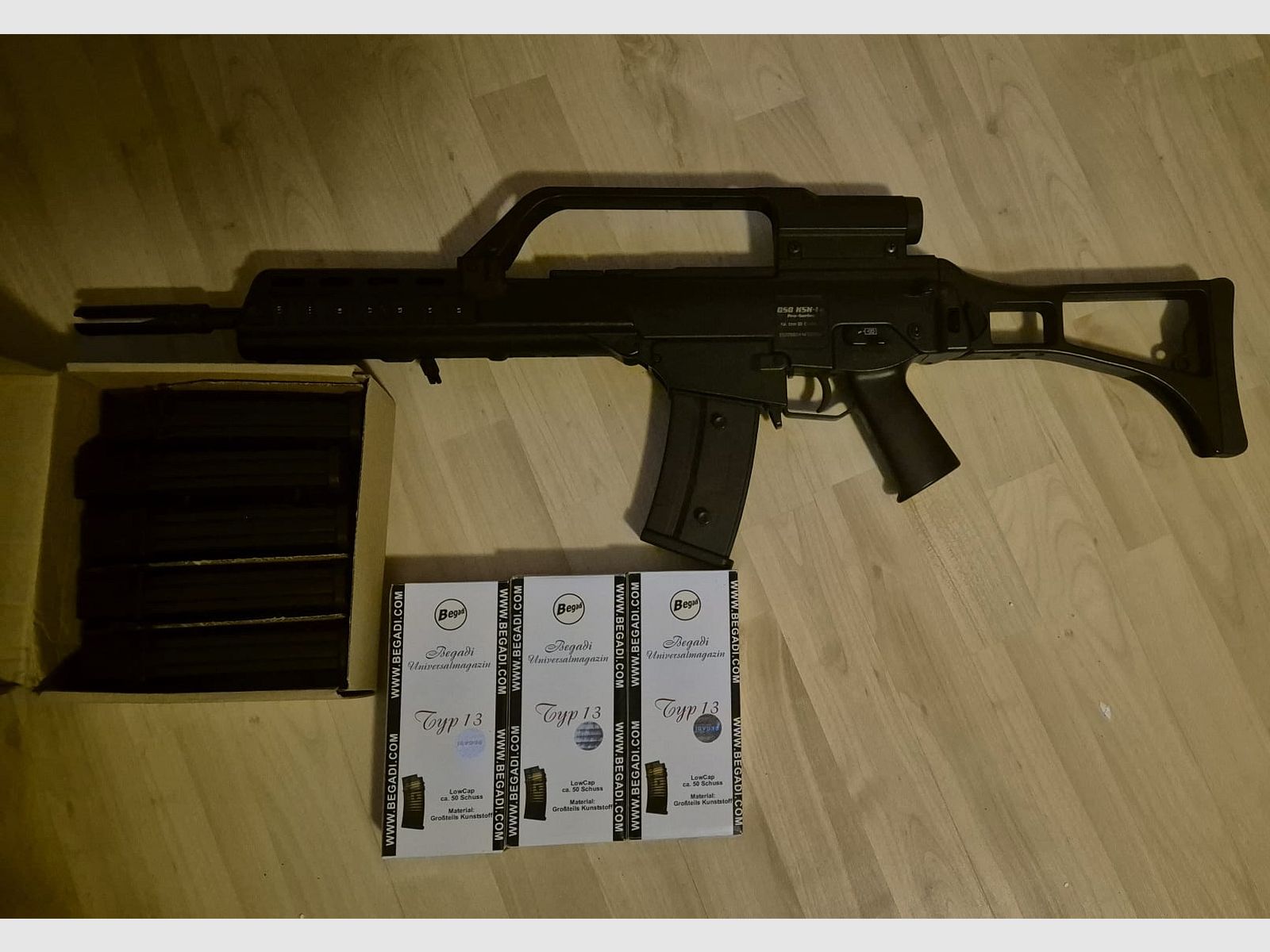 GSG KSK-1K Airsoft G36 <0.5 Joule including magazine, batteries, charger