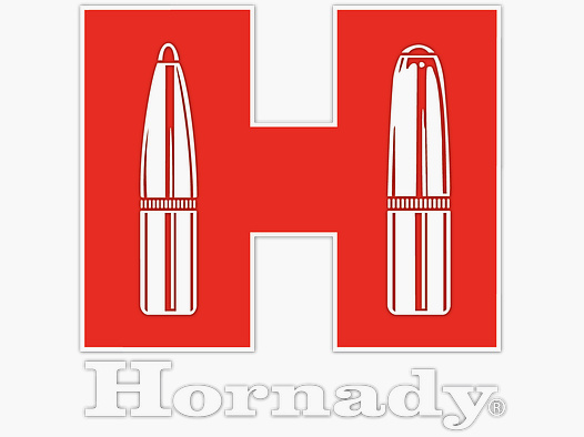 Hornady "Red H" Naklejka - Czerwony/Biały - ok. 8,9×8,9 cm
