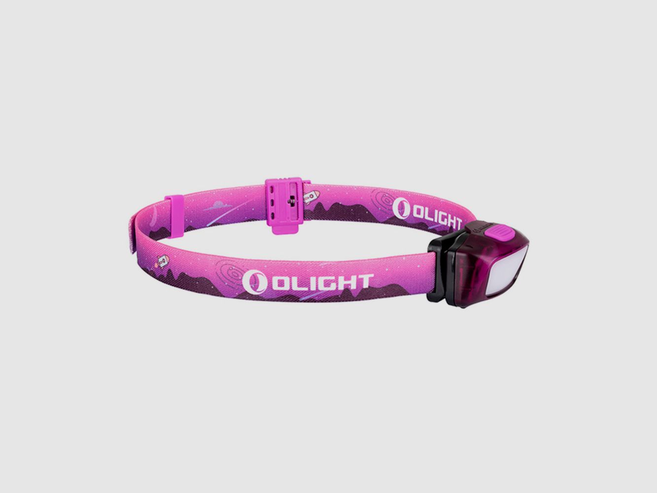 Linterna frontal H05 Lite de 45 lúmenes Olight rosa, imagen 9 de 12
