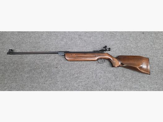 Fucile ad aria compressa molto vecchio Walther Mod. 53 Knicker con diottra senza marchio F degli anni '50/'60 cal. 4,5mm Diabolo